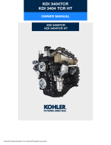 Kohler KDI3404TCR Owner's manual