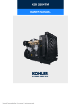 Kohler KDI2504TM Owner's manual