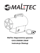 MALTEC Nagrzewnica Gazowa Grzejnik z Dmuchawą GAS-2500Wt Operating instructions