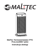 MALTECTermowentylator Grzejnik Elektryczny Farelka Ogrzewacz 1500w Ptc Led Pilot