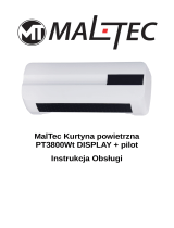 MALTEC Kurtyna Powietrzna Ceramiczna Nawiew Wyświetlacz LCD Operating instructions