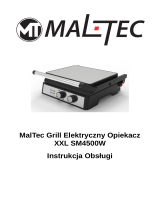 MALTEC Opiekacz Rozkładany Grill Elektryczny SM4500W Operating instructions