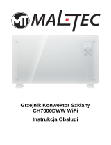 MALTEC Grzejnik Konwekcyjny Szklany Eco Wifi Termostat Operating instructions