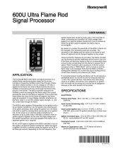 Honeywell 600U Ultra Flame Rod Signal Processor Operating instructions