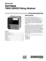 Honeywell 7800 series Operating instructions