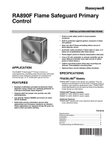 Honeywell RA890F Flame Safeguard Primary Control Operating instructions