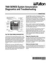 Kromschroder Fulton 7800 SERIES System Annunciation Diagnostics and Troubleshooting Operating instructions
