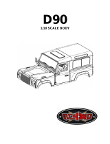 RC4WD 1/10 Land Rover Defender D90 Body Kit Operating instructions