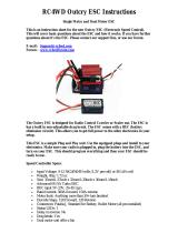 RC4WD Outcry Crawler Speed Controller ESC User manual