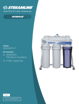 Streamline FILTERPLUS 300GPD-F Filtration System User manual