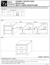 New Classic FURNITURE Misty Lodge Assembly Instructions