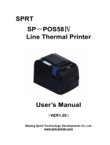 SPRT SP-POS58IV Owner's manual