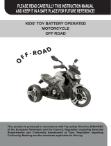 Chipolino Battery operated motorcycle OFF ROAD Operating instructions