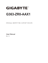 Gigabyte G363-ZR0 User manual