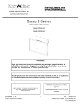 Kozyheat Osseo eSeries Inserts Owner's manual
