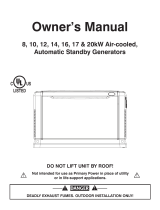 Generac 20 kW G0055390 Owner's manual