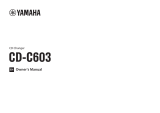 Yamaha CD-C603 Owner's manual
