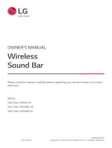 LG SN4 Wireless Sound Bar User manual