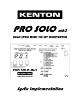 Kenton Pro-Solo mk3 User manual