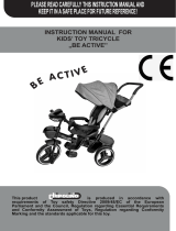 Chipolino Kid's toy tricycle Be Active Operating instructions