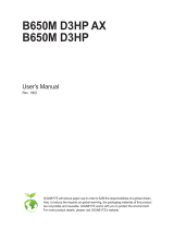 Gigabyte B650M D3HP Owner's manual