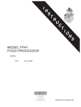 Hobart FP41 Food Processor User manual