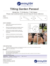 Easylife Tilting Garden Parasol Operating instructions