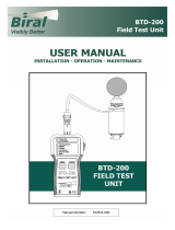 Biral BTD-200 Field Test Unit User manual