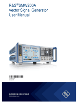 Rohde&Schwarz SMW200A User manual