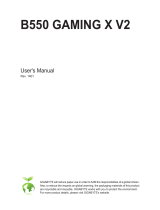 Gigabyte B550 GAMING X V2 Owner's manual