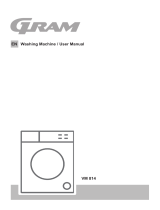 Gram WME 61084-2 VASKEMASKIN Owner's manual