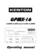 Kenton GPIM-16 User manual