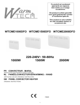 Warm Tech WTCME1000DFO Owner's manual