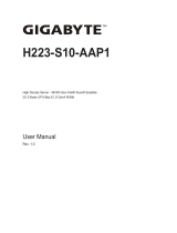Gigabyte H223-S10 User manual