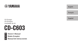 Yamaha CD-C603RK Owner's manual