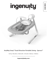 ingenuity Ingenuity AnyWay Sway Multi-Direction Portable Baby Swing, Spruce Owner's manual