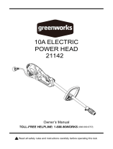Greenworks 21142 & 29402 Trimmer Owner's manual