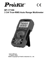 Pro'sKit MT-1710N Owner's manual