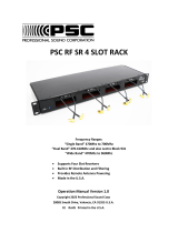 PSC RF SR 4 Slot Rack User manual