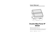 Gamma Double Mist Panel 88×20 IP Owner's manual