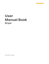 Modena DRYER ED 0810 UCWH  Owner's manual