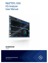 Rohde&Schwarz EPL1000 User manual