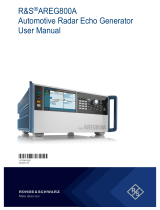 Rohde&Schwarz AREG800A User manual