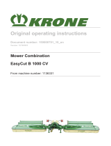 Krone BA EasyCut B 1000 CV Operating instructions