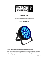 Event Lighting Lite PAR19X12L User manual