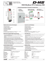 D+H KNX-Modbus RTU Gateway 886 Operating instructions
