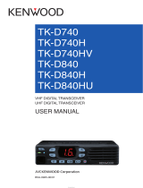 Kenwood TK-D740 User manual