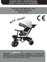 Chipolino Kid's toy tricycle Max Sport Operating instructions