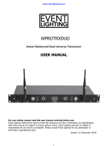 Event Lighting WPROTRXDUO User manual
