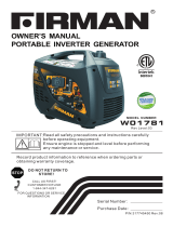 Firman W01781F User manual